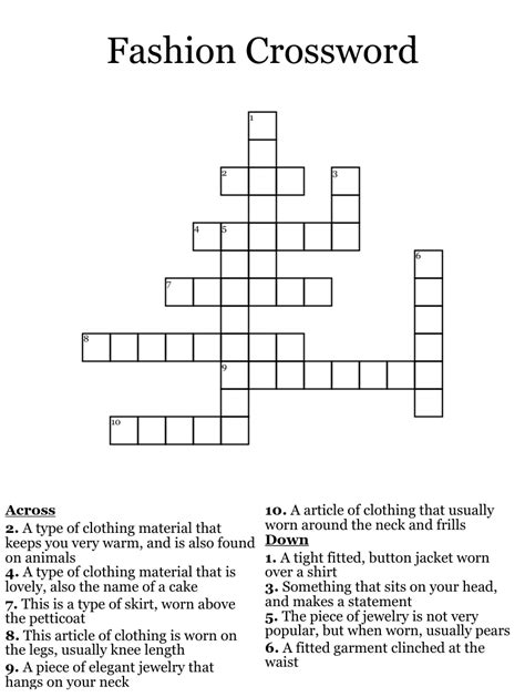 We found 20 possible solutions for this clue. . In fashion crossword clue
